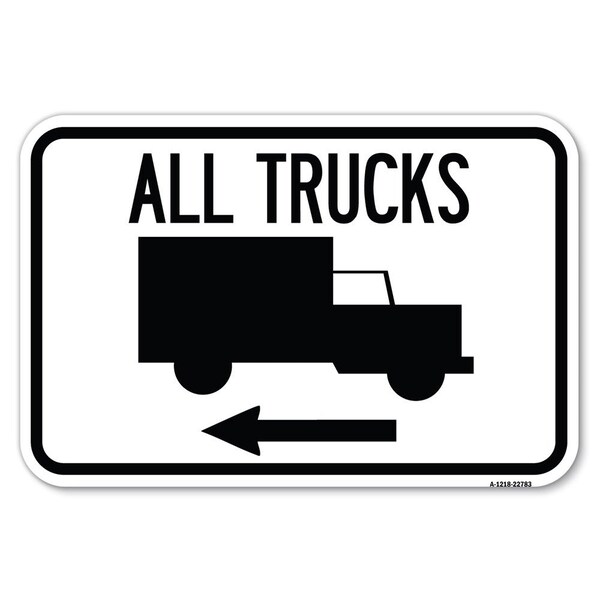 Safety Sign, 12 in Height, Aluminum, 18 in Length, 22783
